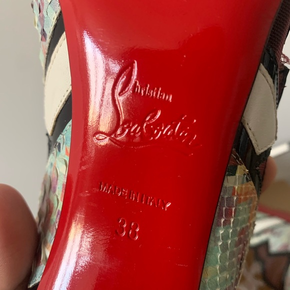 Christian Louboutin size: 38 Python Leather - Picture 10 of 11